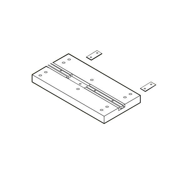 クウォール システム収納庫 3列固定用ベース D500