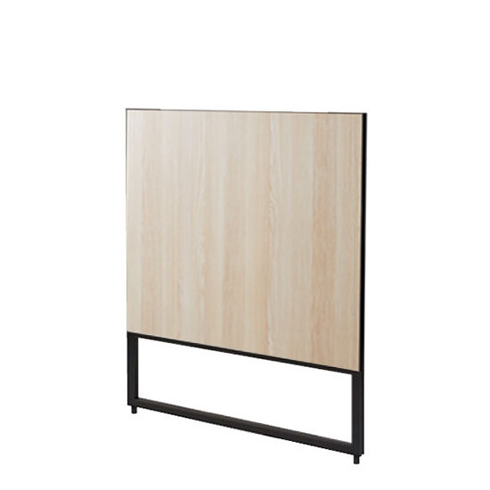 フレームパーティション セミオープン木目パネル 幅1200 高さ1503 アッシュ