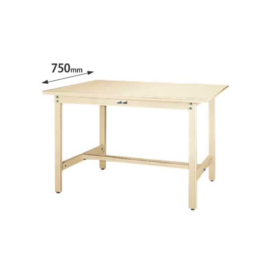 SWS-1275-II 山金工業 ワークテーブル300 固定式 幅1200 奥行750 