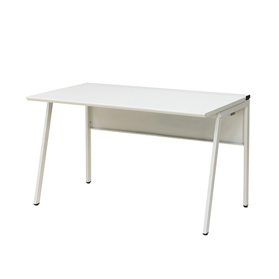 ワークデスク 幅1200×奥行700 ホワイトフレーム 天板ホワイト
