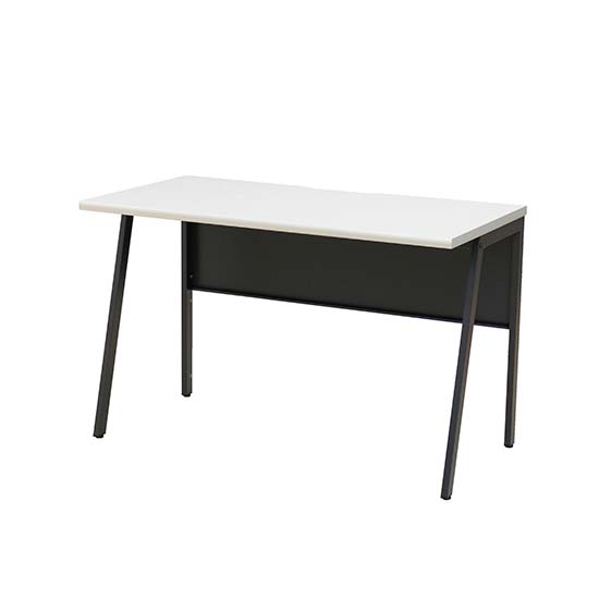 ワークデスク 幅1000×奥行600 ブラックフレーム 天板ホワイト