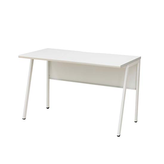 ワークデスク 幅1000×奥行600 ホワイトフレーム 天板ホワイト