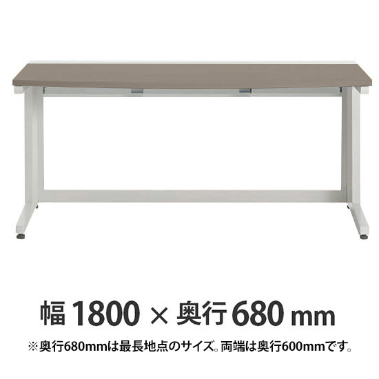 診察ラウンドデスク プリティッシュベーシック 幅1800 奥行き680両端600 PWミディアム