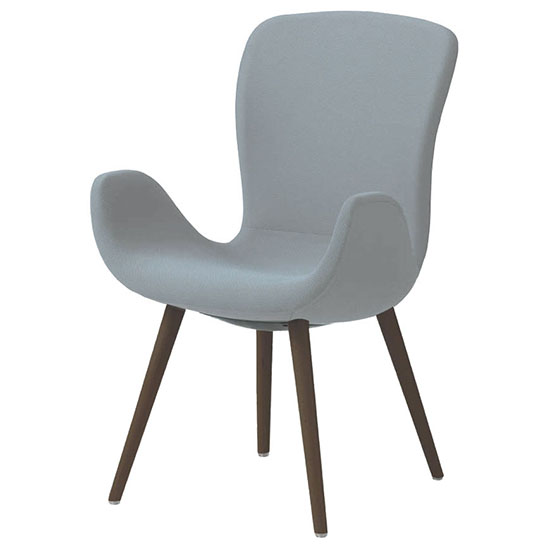 オカムラ MG11XG-FRU3 フロックス ハイバックチェア 木脚ダークオーク脚 リネットグレー