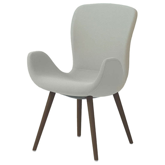 オカムラ MG11XG-FRU7 フロックス ハイバックチェア 木脚ダークオーク脚 リネットベージュ