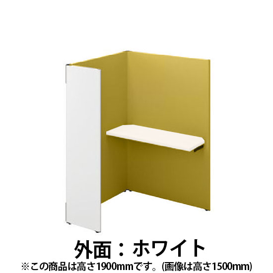 ソロコート 連結4面ホワイト天板 高さ1900 Sホワイト ミモザ