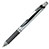 ペンテル BL77-A ゲルインクボールペン ノック式エナージェル 0.7mm (318-0402)1本 黒 (軸色 シルバー