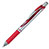 ペンテル BL77-B ゲルインクボールペン ノック式エナージェル 0.7mm (318-0419)1本 赤 (軸色 シルバー