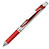 ペンテル BLN75Z-B ゲルインクボールペン ノック式エナージェル (513-8777)1本 0.5mm 赤 (軸色 シルバ