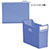 LIHIT SET-000555 A4 スタックボックス 水色+ハンギングフォルダー 水色セット