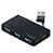 ELECOM U2H-YKN4BBK USB2.0ハブ（ケーブル収納タイプ）