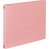 PLUS No.022Nピンク フラットファイル 樹脂とじ具 A4ヨコ 150枚収容 背幅18mm ピンク (710-1779)