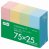 TGK-7525C エコふせん キューブ 75×25mm 4色 20冊セット 汎用品 (910-7642) 1セット＝20冊(4