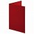 ナカバヤシ FSH-A4C-R 証書ファイル 布クロス A4 二つ折り 透明コーナー貼り付けタイプ 赤 (912-2883) 1