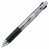 16-8365202 油性4色ボールペン 0.7mm （軸色 クリア） バネクリップ仕様 汎用品 (814-2931)