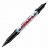 三菱鉛筆 PNA155T124 油性サインペン なまえペン パワフルネームツイン 極細＋細字 黒 (419-0974)