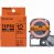 KINGJIM SK12D テプラ PRO テープカートリッジ 12mm 蛍光オレンジ/黒文字 (013-4194)