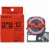 KINGJIM SK12R テプラ PRO テープカートリッジ 12mm 蛍光レッド/黒文字 (013-4187)