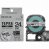 KINGJIM SB24T テプラ PRO テープカートリッジ マットラベル 24mm 透明/黒文字 (819-6347)