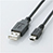 ELECOM U2C-M50BK USB2.0ケーブル（mini-Bタイプ）