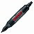 三菱鉛筆 PM150TR.24 水性ツインサインペン プロッキー 詰替えタイプ 黒 （110-7180） 太字角芯+細字丸芯