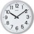 デイリー 4KGA06DN19 クオーツ掛時計 フラットフェイスDN シルバーメタリック (563-0778) 