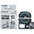 KINGJIM SN12K テプラ PRO テープカートリッジ 耐熱ラベル 12mm 白/黒文字